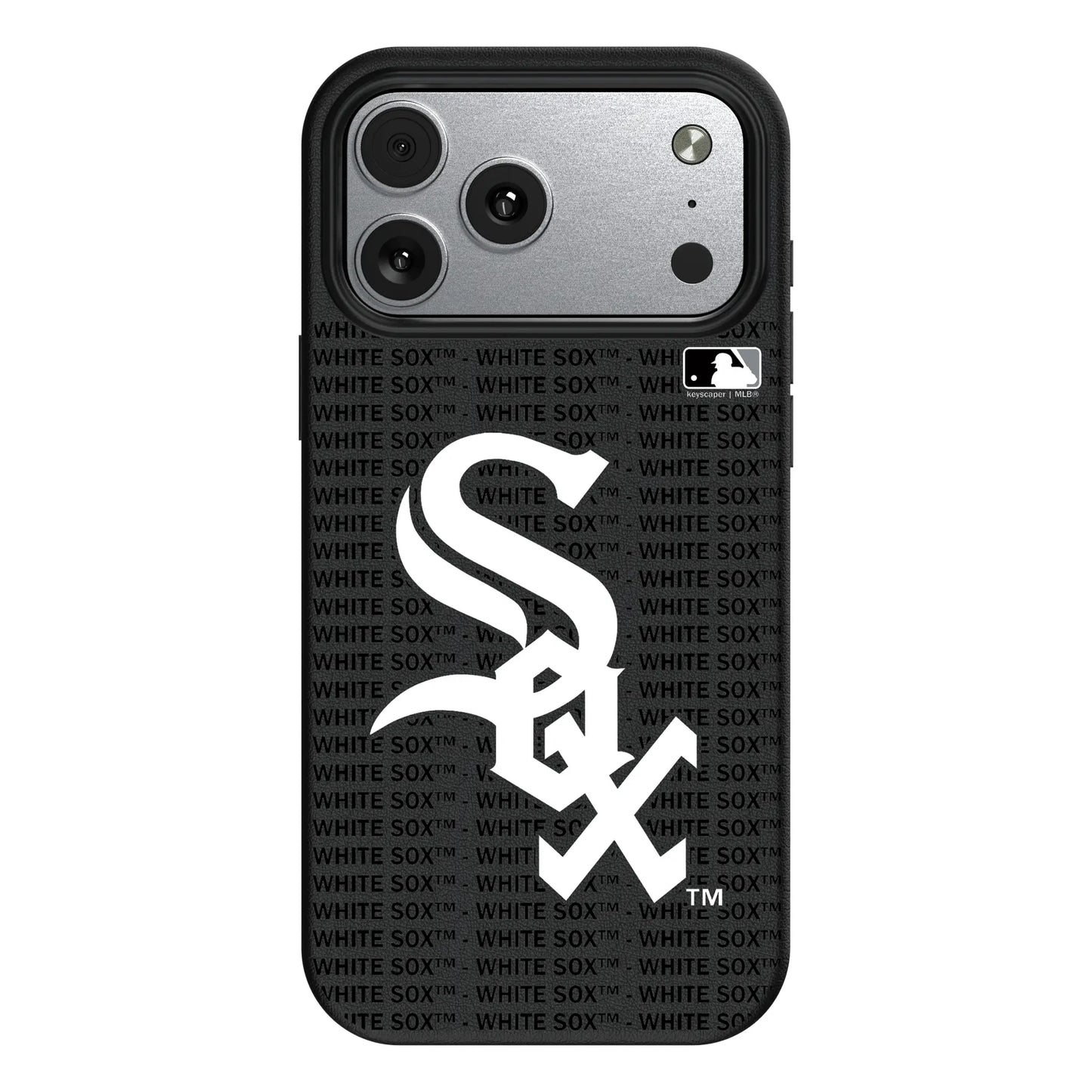 Chicago White Sox Text Backdrop MagSafe Compatible Phone Case for Apple iPhone