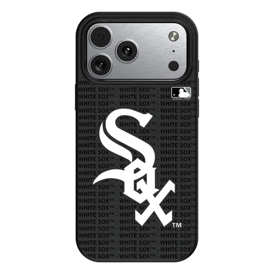 Chicago White Sox Text Backdrop MagSafe Compatible Phone Case for Apple iPhone