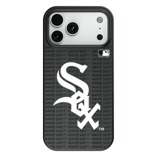 Chicago White Sox Text Backdrop MagSafe Compatible Phone Case for Apple iPhone