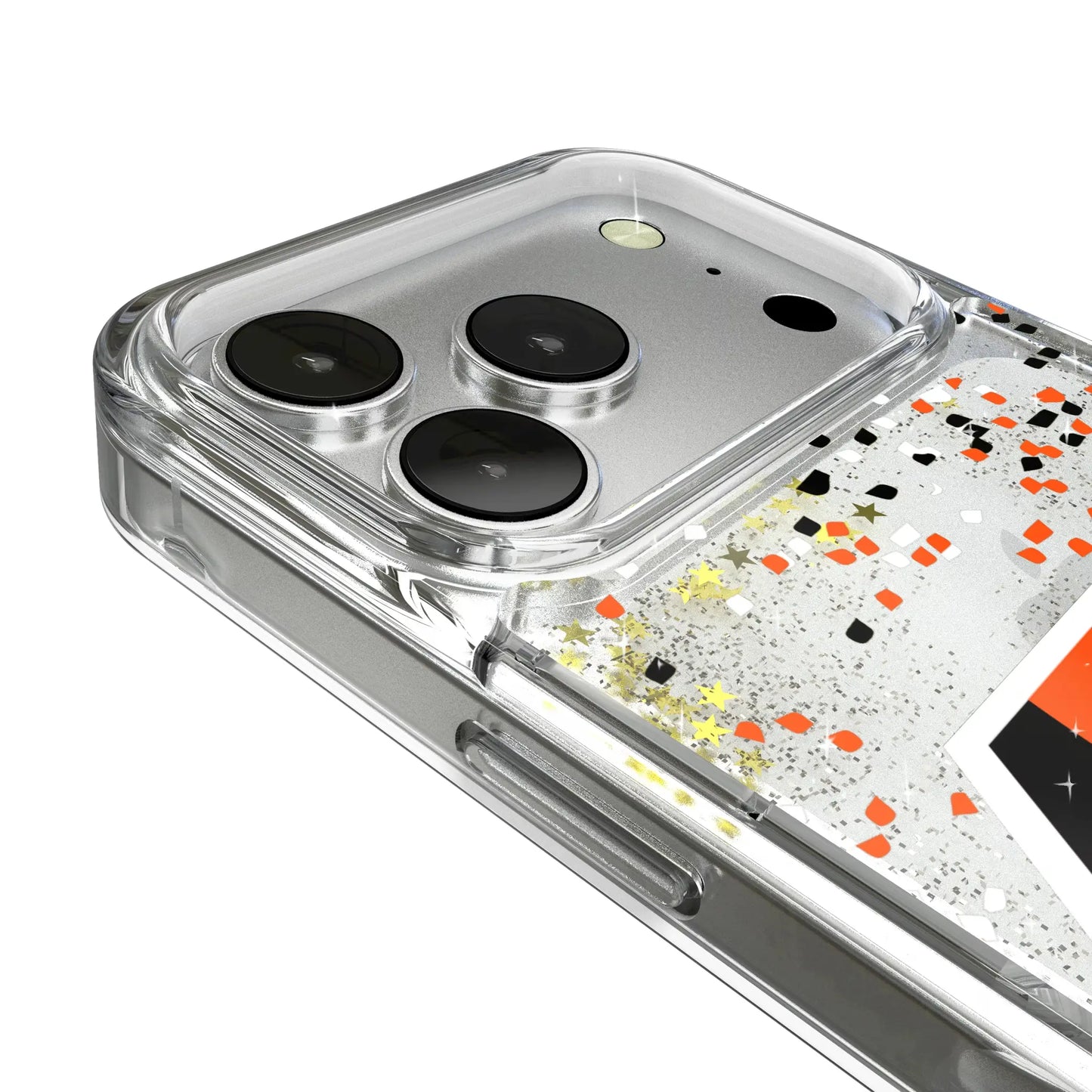 Cincinnati Bengals Confetti Glitter Phone Case for Apple iPhone