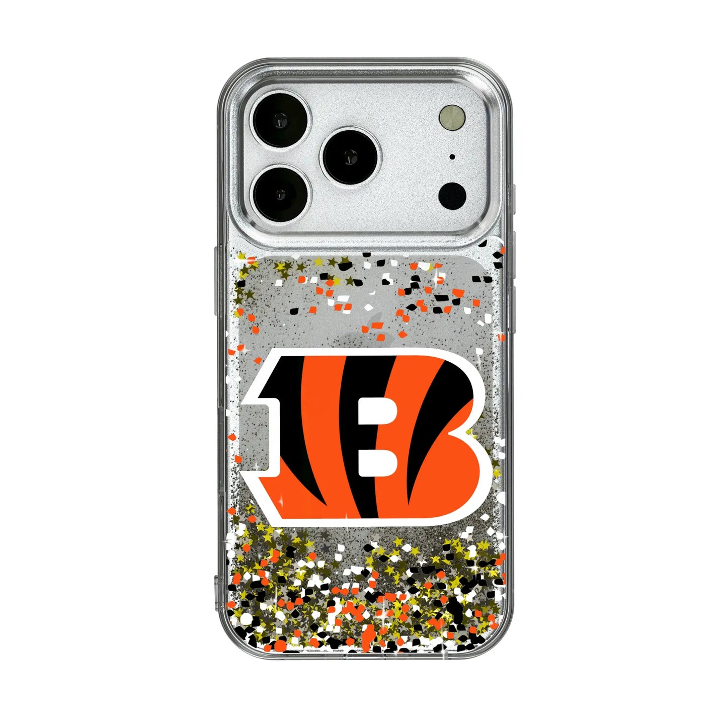 Cincinnati Bengals Confetti Glitter Phone Case for Apple iPhone