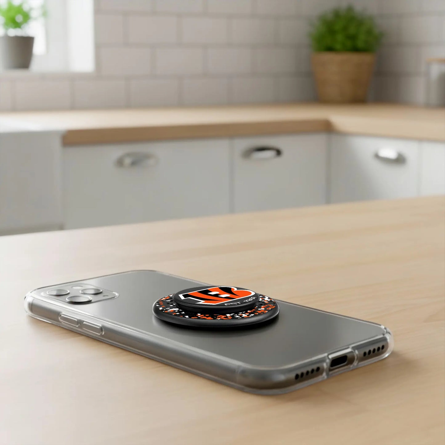 Cincinnati Bengals Confetti PopSockets Magnetic Phone Grip and Stand