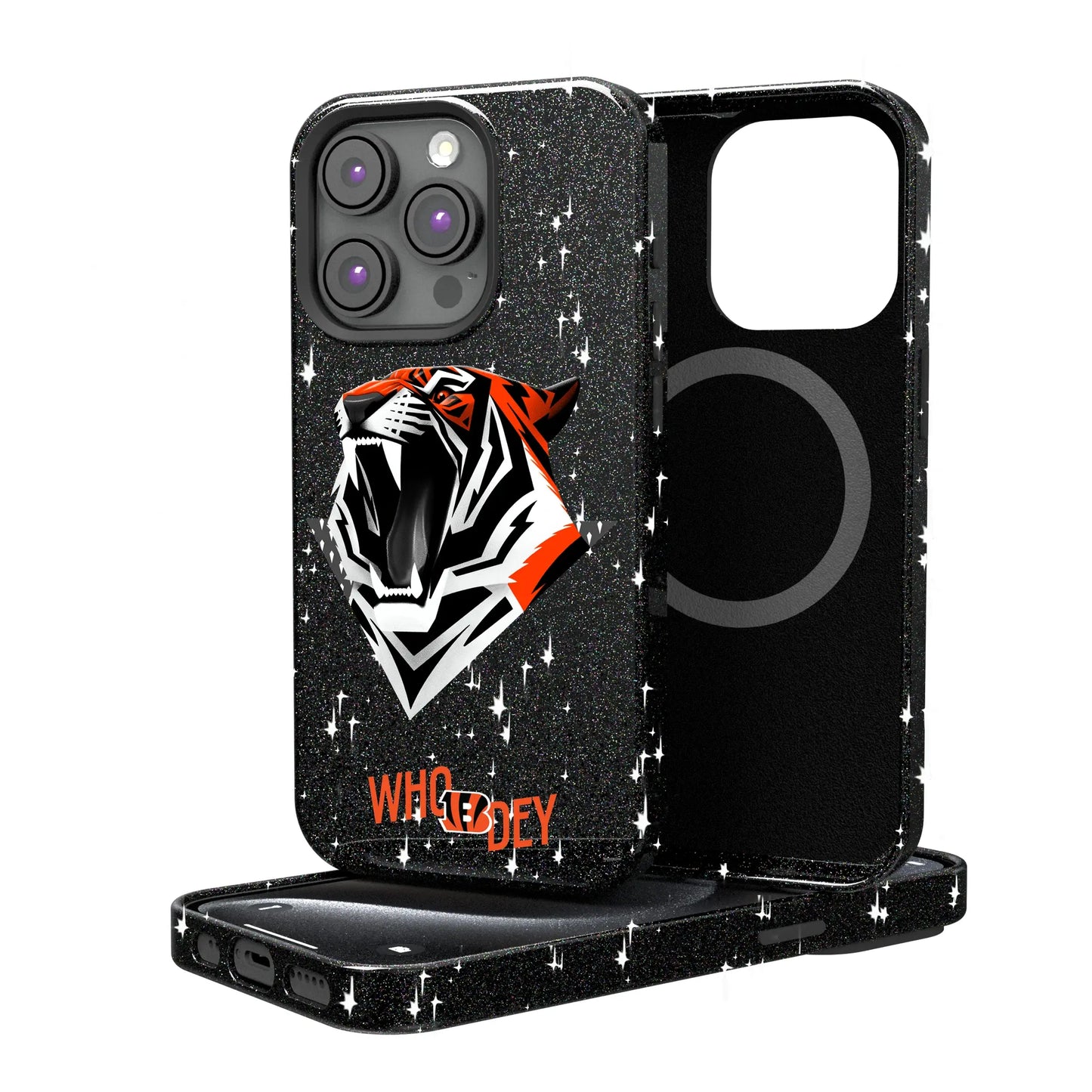 Cincinnati Bengals Deco Black Bling Phone Case for Apple iPhone