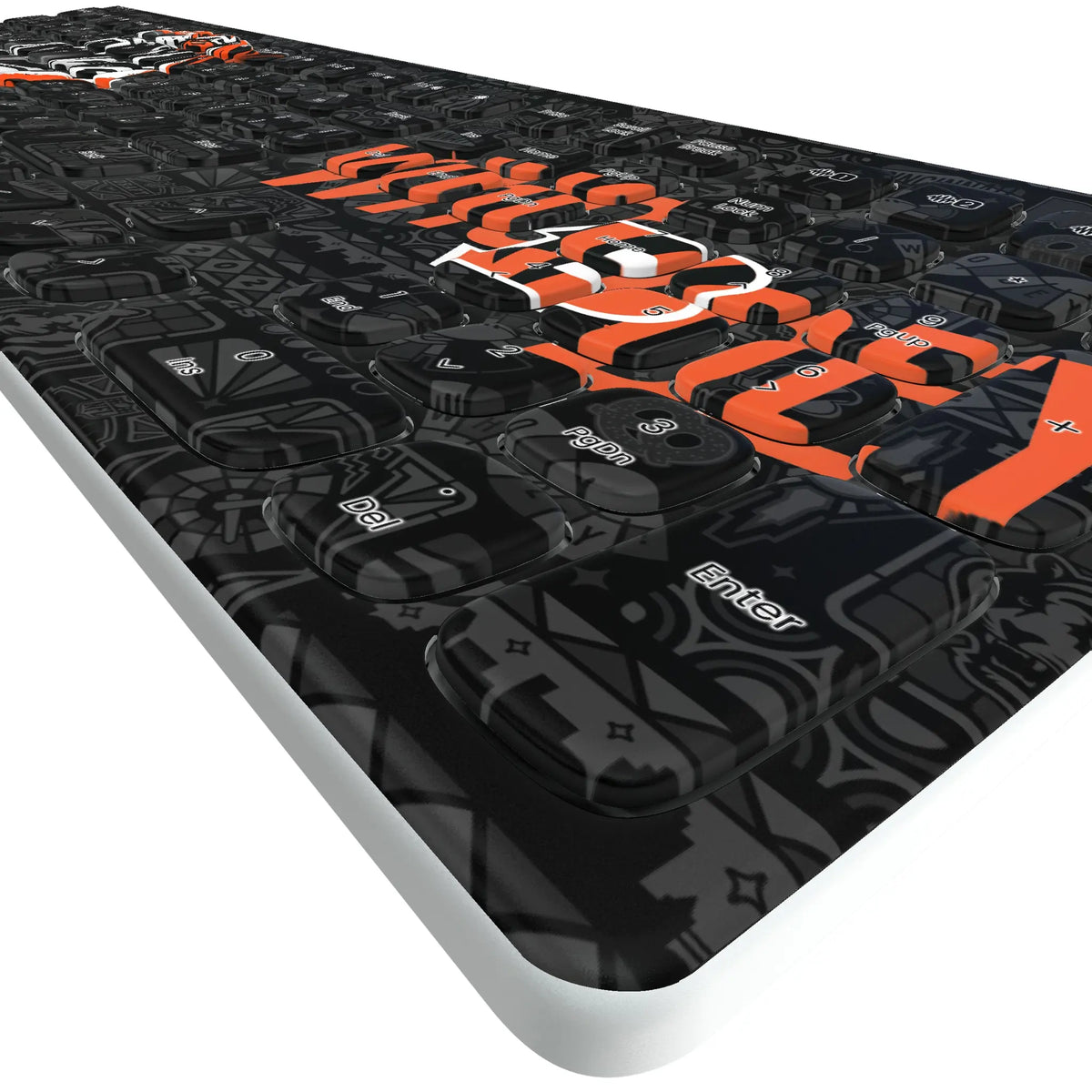 Cincinnati Bengals Deco Curved Wireless Keyboard