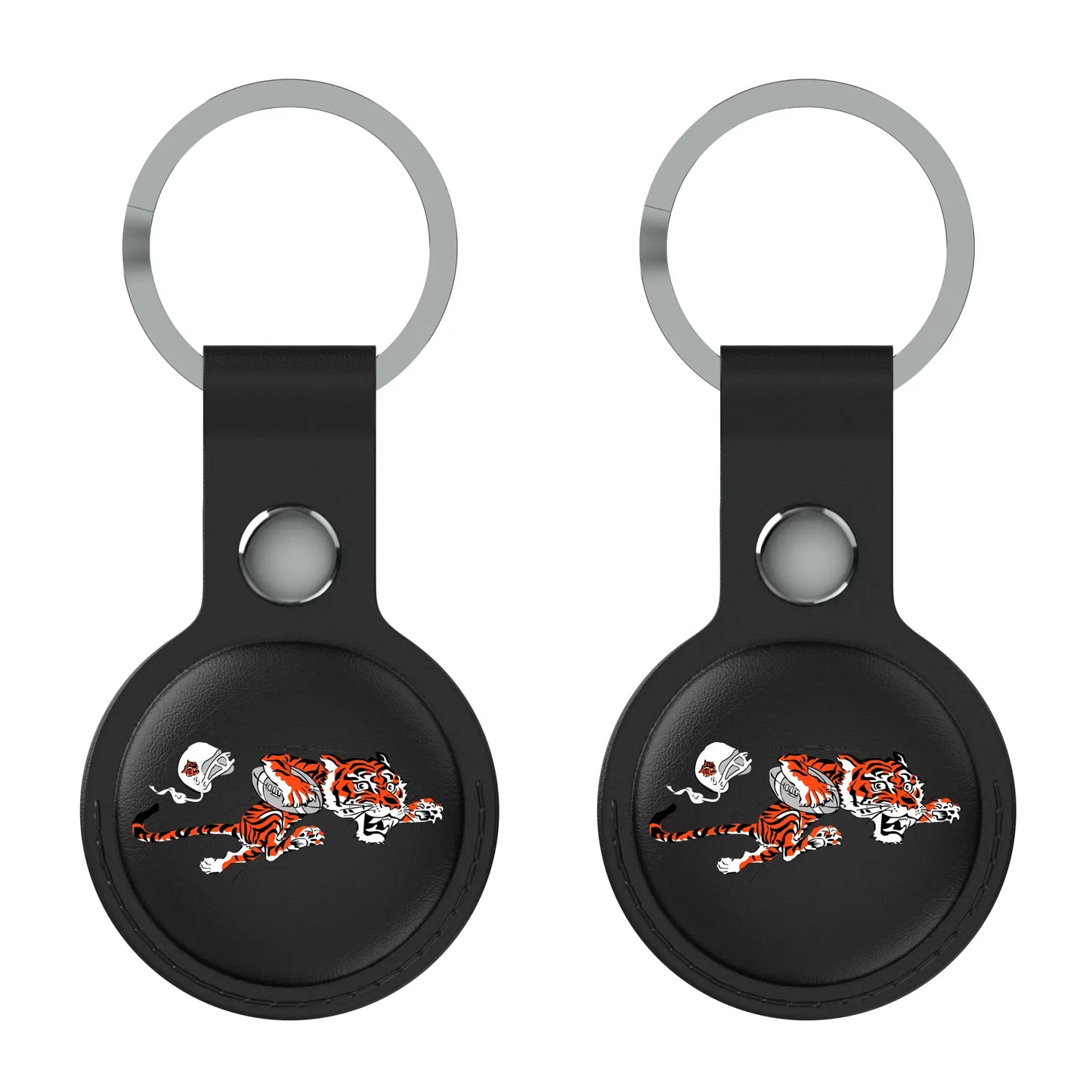 Cincinnati Bengals Historic Collection Insignia Black Airtag Holder 2-Pack
