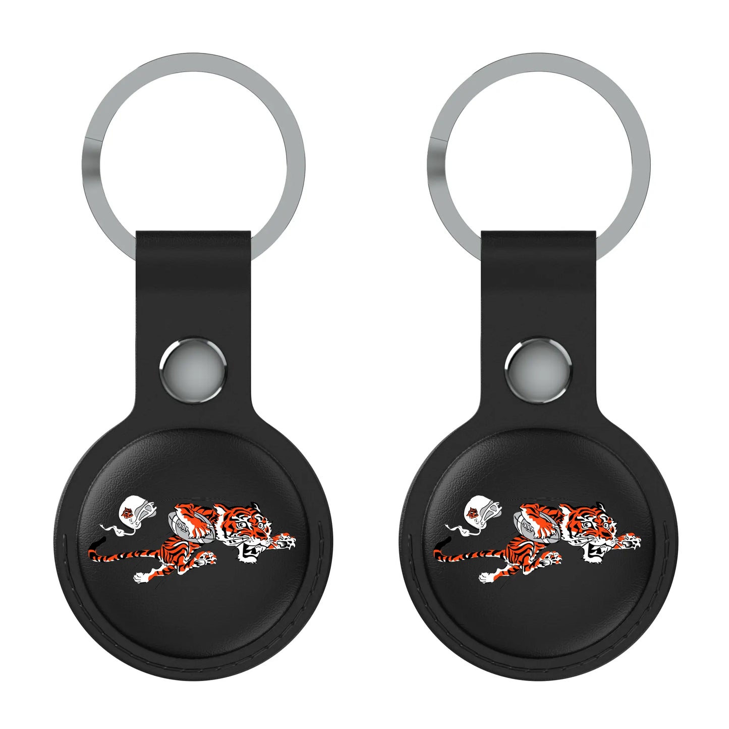 Cincinnati Bengals Historic Collection Insignia Black Airtag Holder 2-Pack