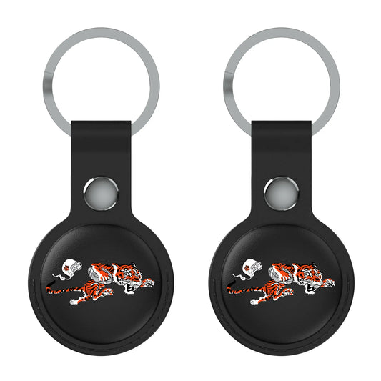 Cincinnati Bengals Historic Collection Insignia Black Airtag Holder 2-Pack
