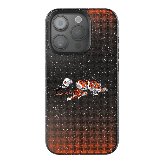 Cincinnati Bengals Historic Collection Linen Black Bling Phone Case for Apple iPhone