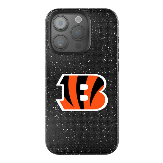 Cincinnati Bengals Linen Black Bling Phone Case for Apple iPhone