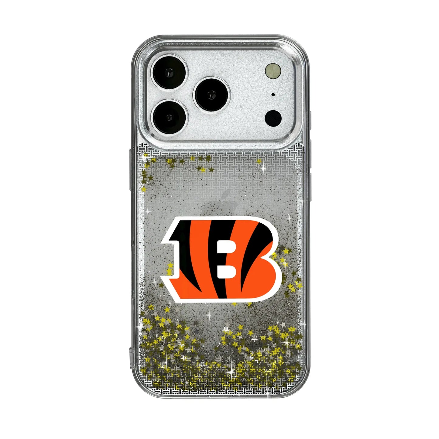 Cincinnati Bengals Linen Glitter Phone Case for Apple iPhone