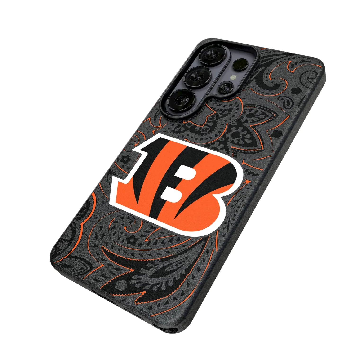 Cincinnati Bengals Paisley MagSafe Compatible Phone Case for Samsung Galaxy