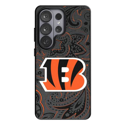 Cincinnati Bengals Paisley MagSafe Compatible Phone Case for Samsung Galaxy