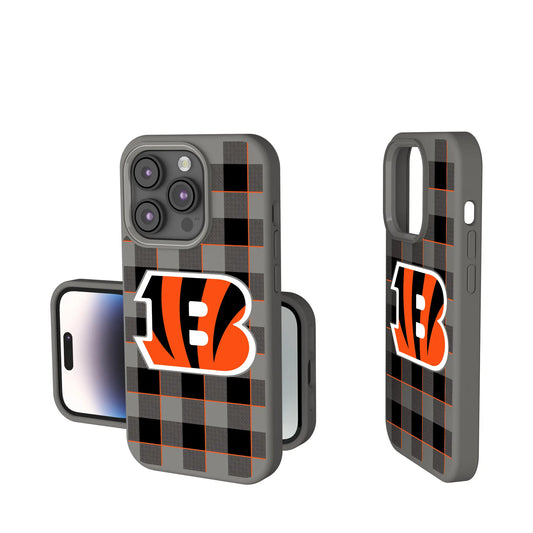 Cincinnati Bengals Plaid Soft Touch Phone Case for Apple iPhone