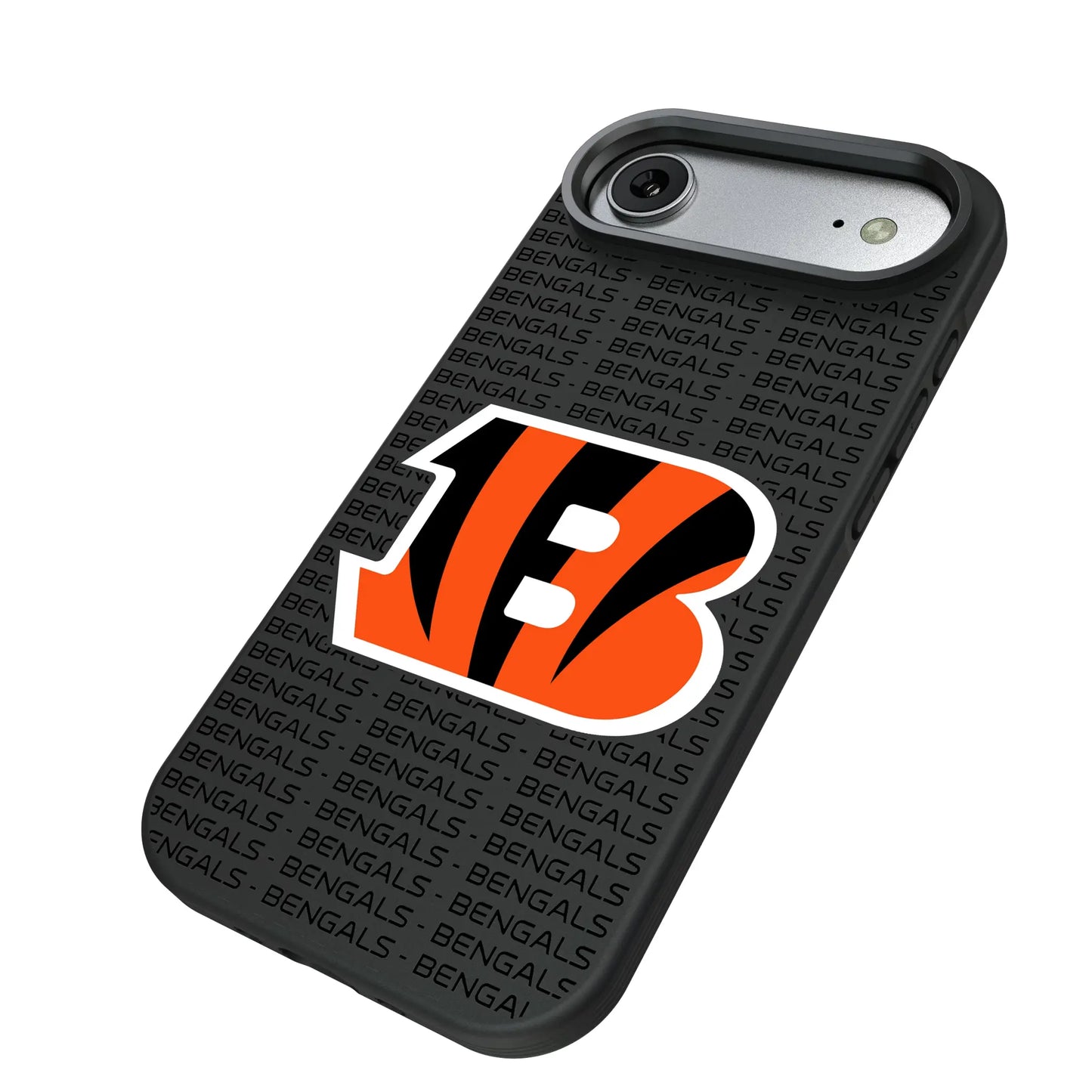 Cincinnati Bengals Text Backdrop Bump Phone Case for Apple iPhone