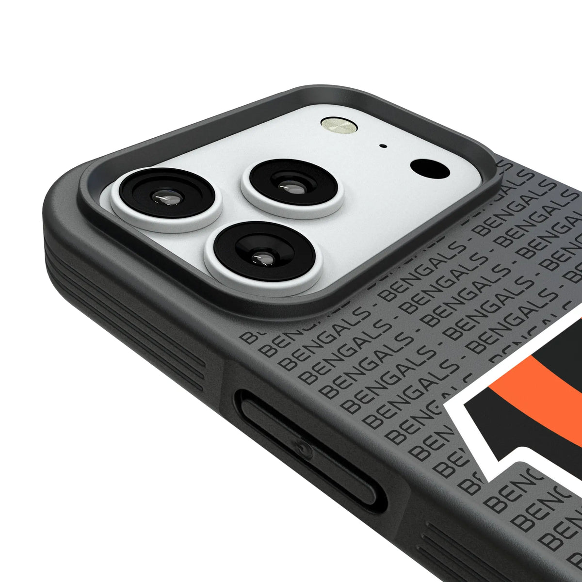 Cincinnati Bengals Text Backdrop Bump Phone Case for Apple iPhone