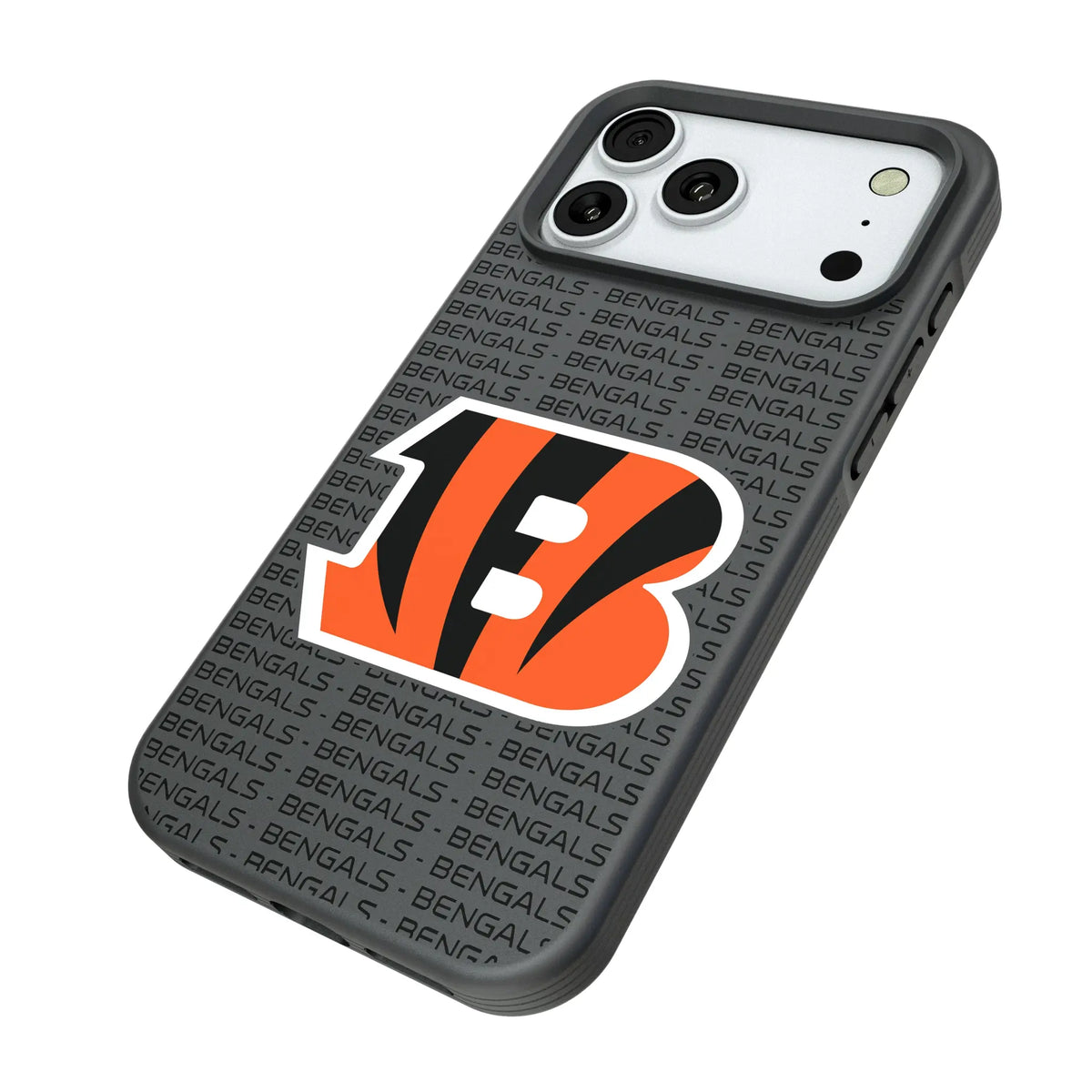 Cincinnati Bengals Text Backdrop Bump Phone Case for Apple iPhone