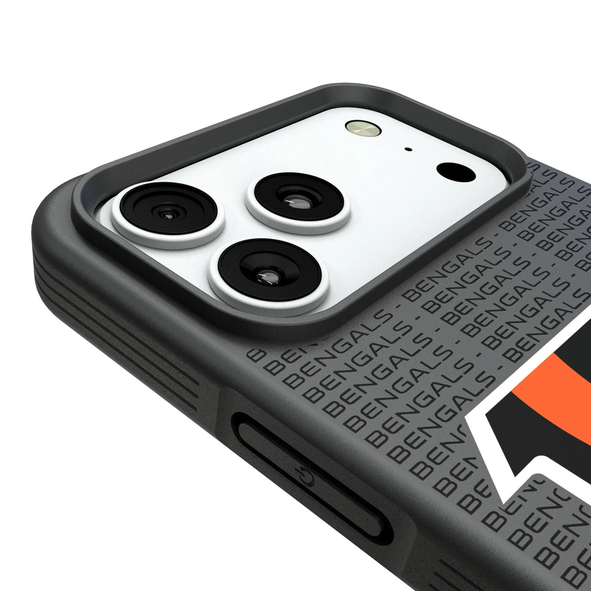 Cincinnati Bengals Text Backdrop Bump Phone Case for Apple iPhone