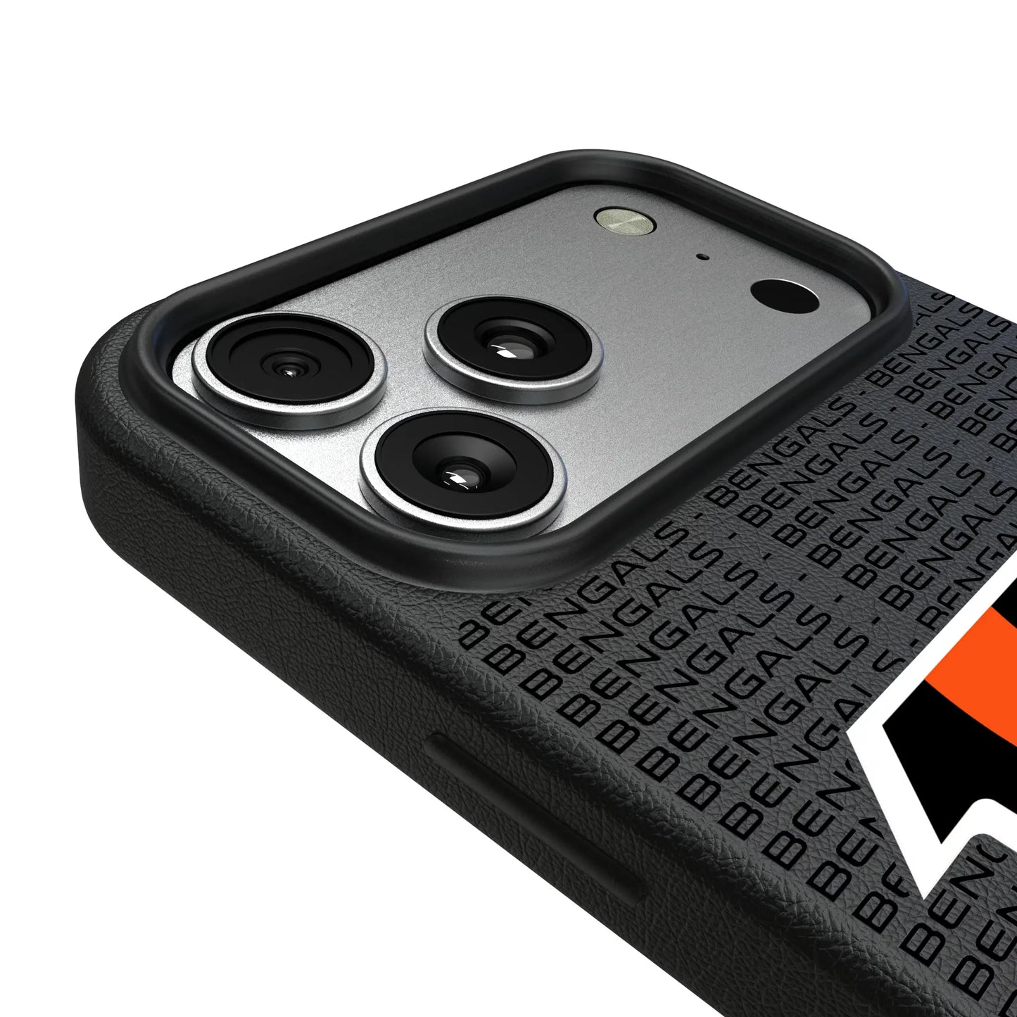 Cincinnati Bengals Text Backdrop MagSafe Compatible Phone Case for Apple iPhone