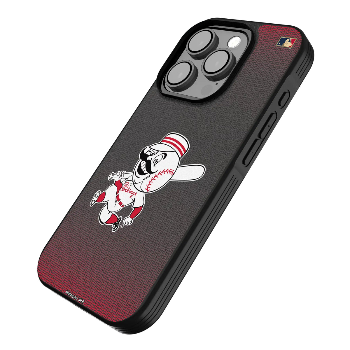 Cincinnati Reds 1953-1967 - Cooperstown Collection Linen Bump Phone Case for Apple iPhone