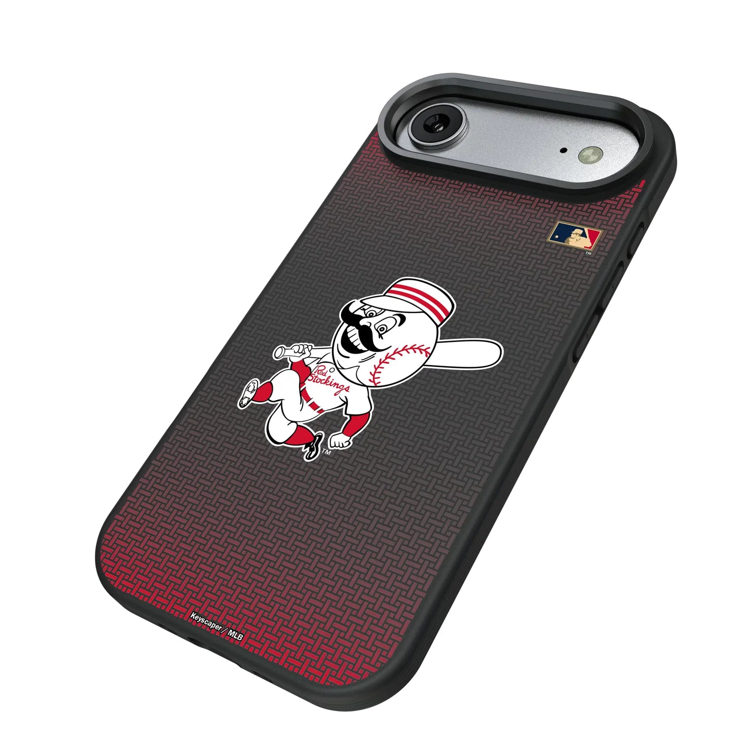 Cincinnati Reds 1953-1967 - Cooperstown Collection Linen Bump Phone Case for Apple iPhone