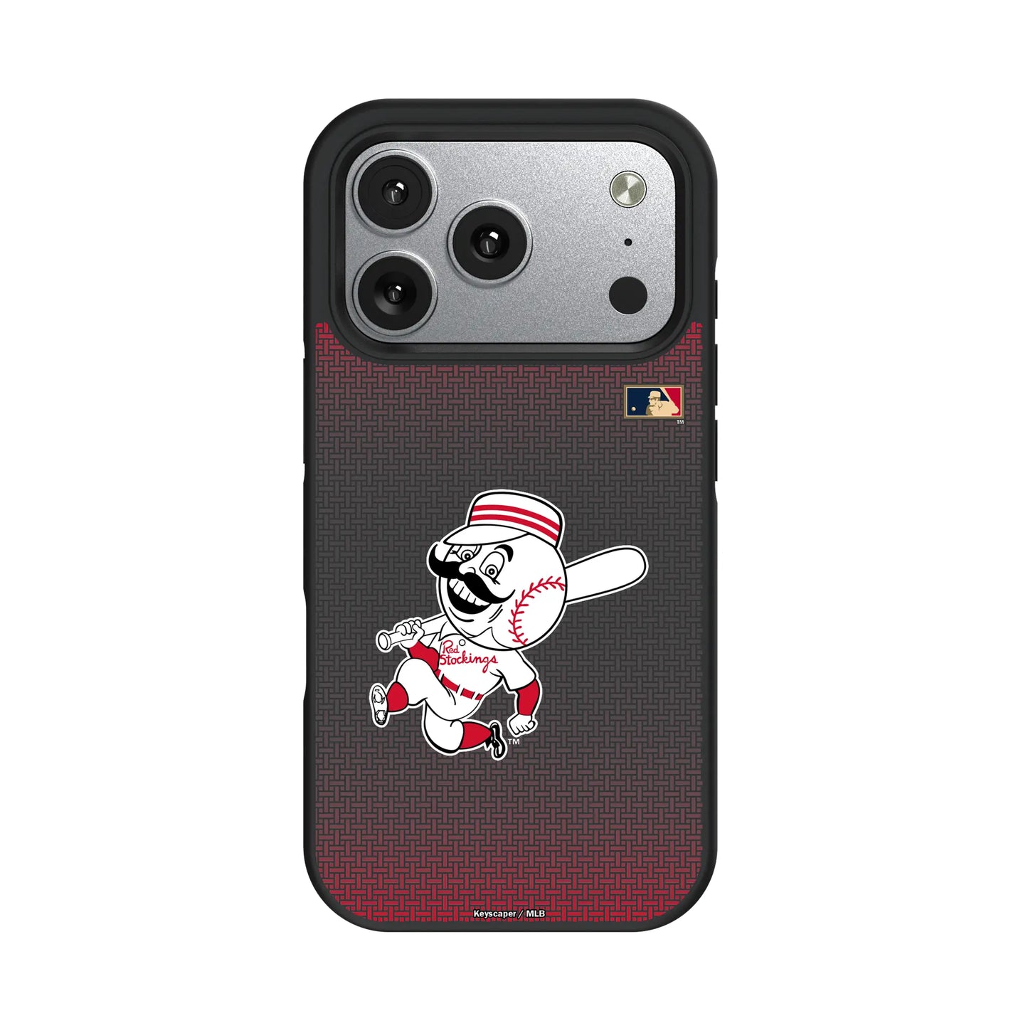 Cincinnati Reds 1953-1967 - Cooperstown Collection Linen Bump Phone Case for Apple iPhone