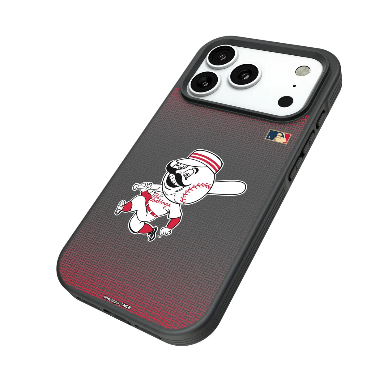 Cincinnati Reds 1953-1967 - Cooperstown Collection Linen Bump Phone Case for Apple iPhone