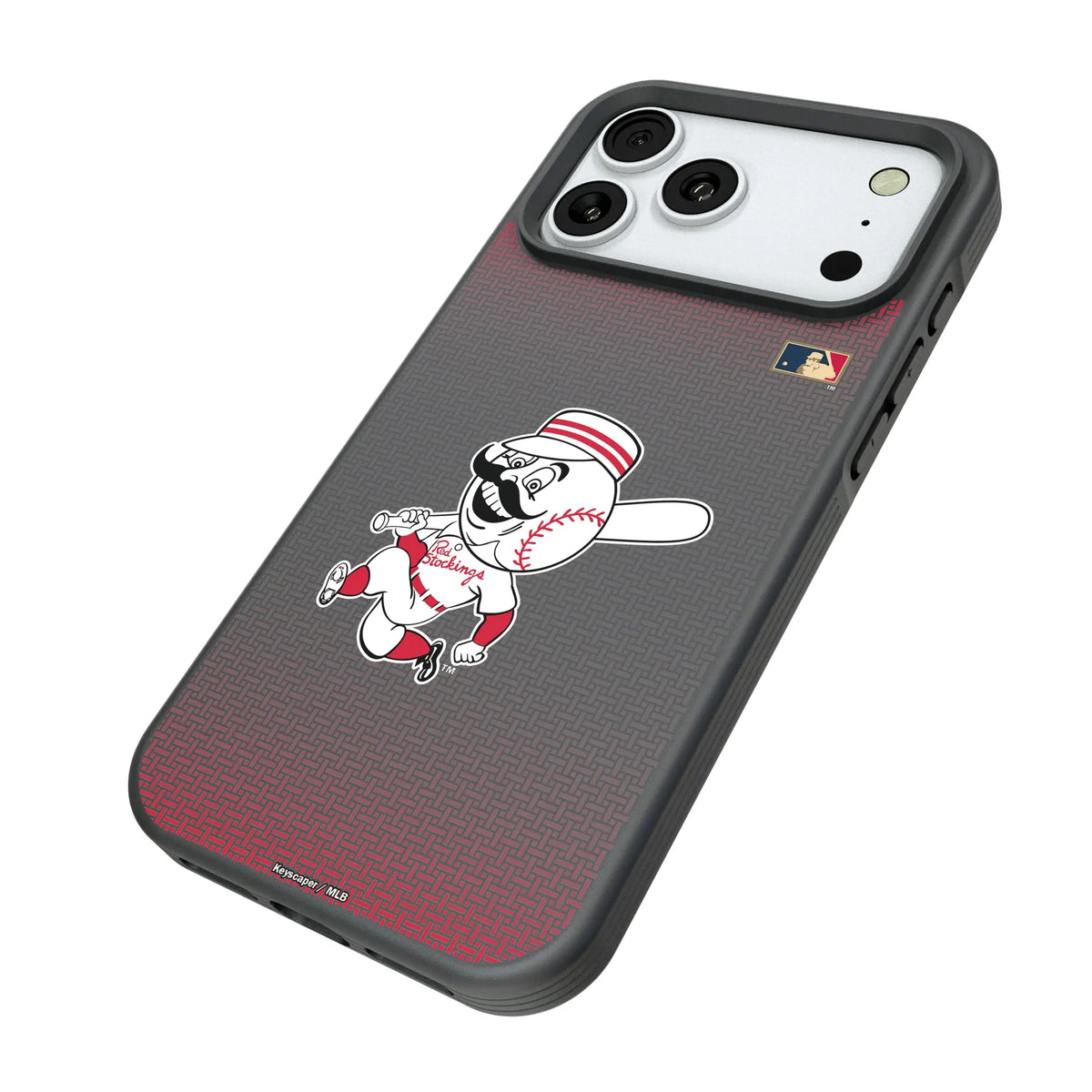 Cincinnati Reds 1953-1967 - Cooperstown Collection Linen Bump Phone Case for Apple iPhone