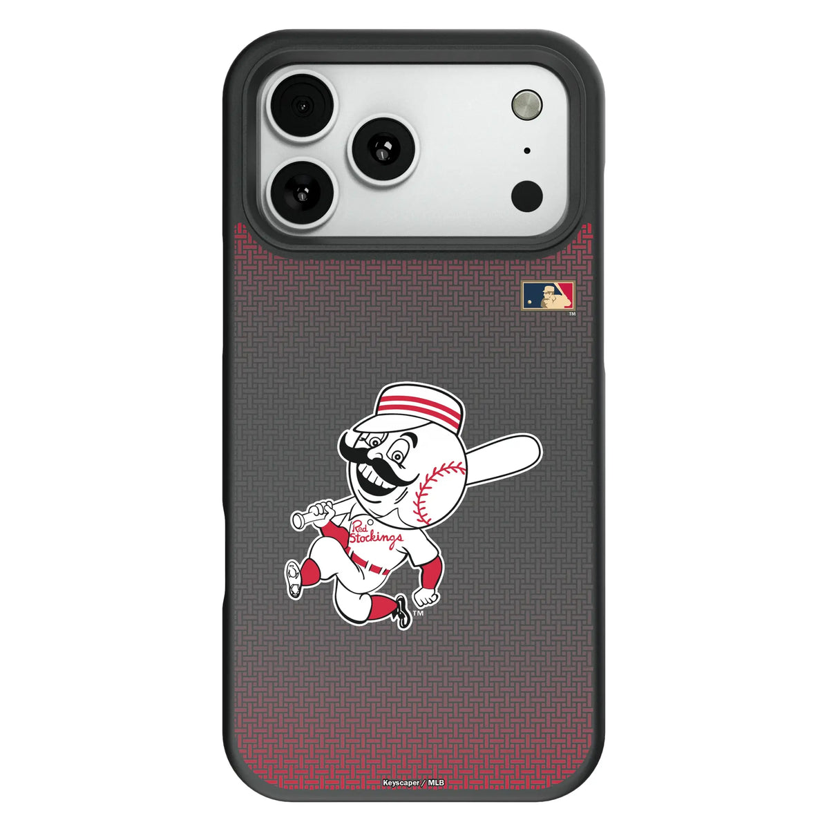 Cincinnati Reds 1953-1967 - Cooperstown Collection Linen Bump Phone Case for Apple iPhone