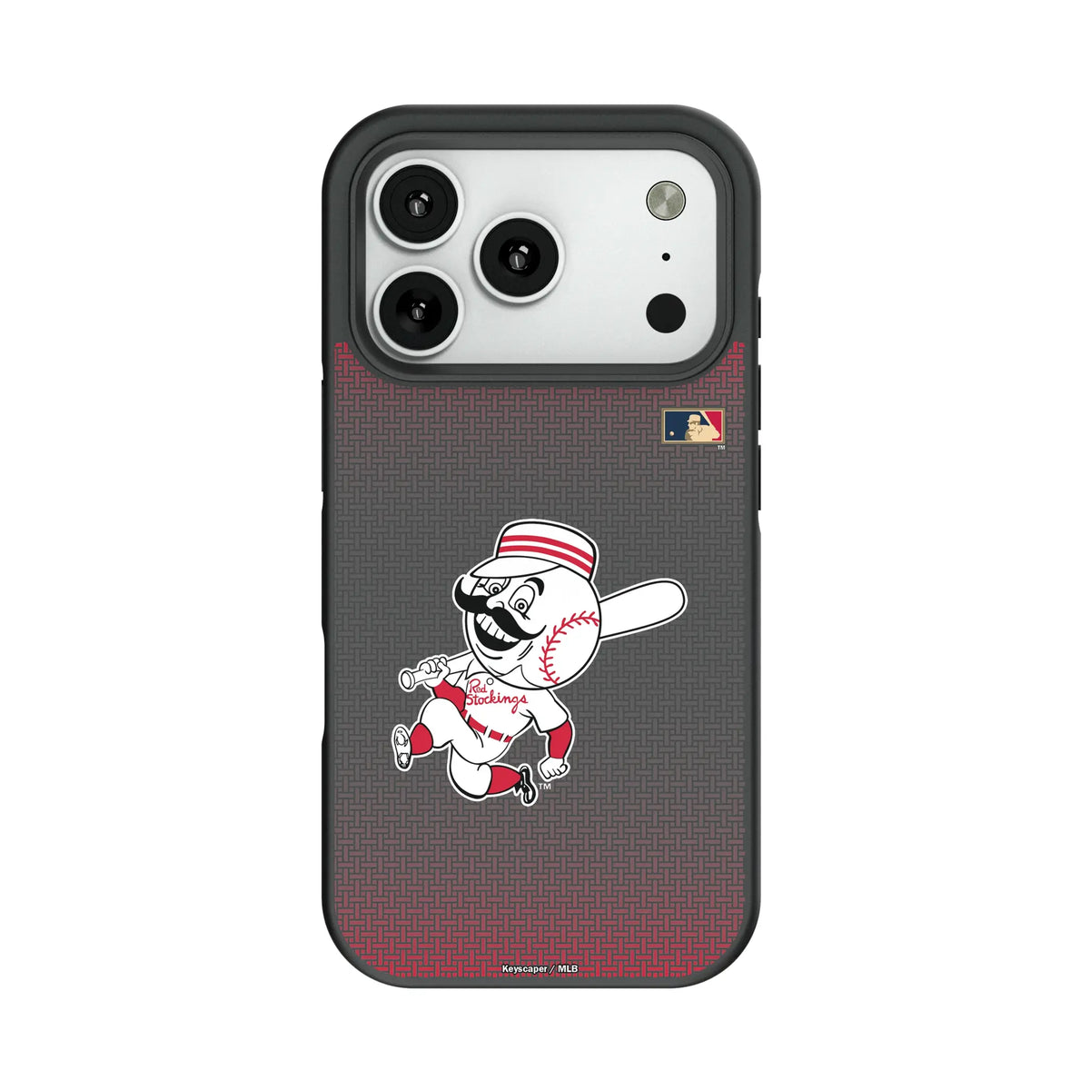 Cincinnati Reds 1953-1967 - Cooperstown Collection Linen Bump Phone Case for Apple iPhone