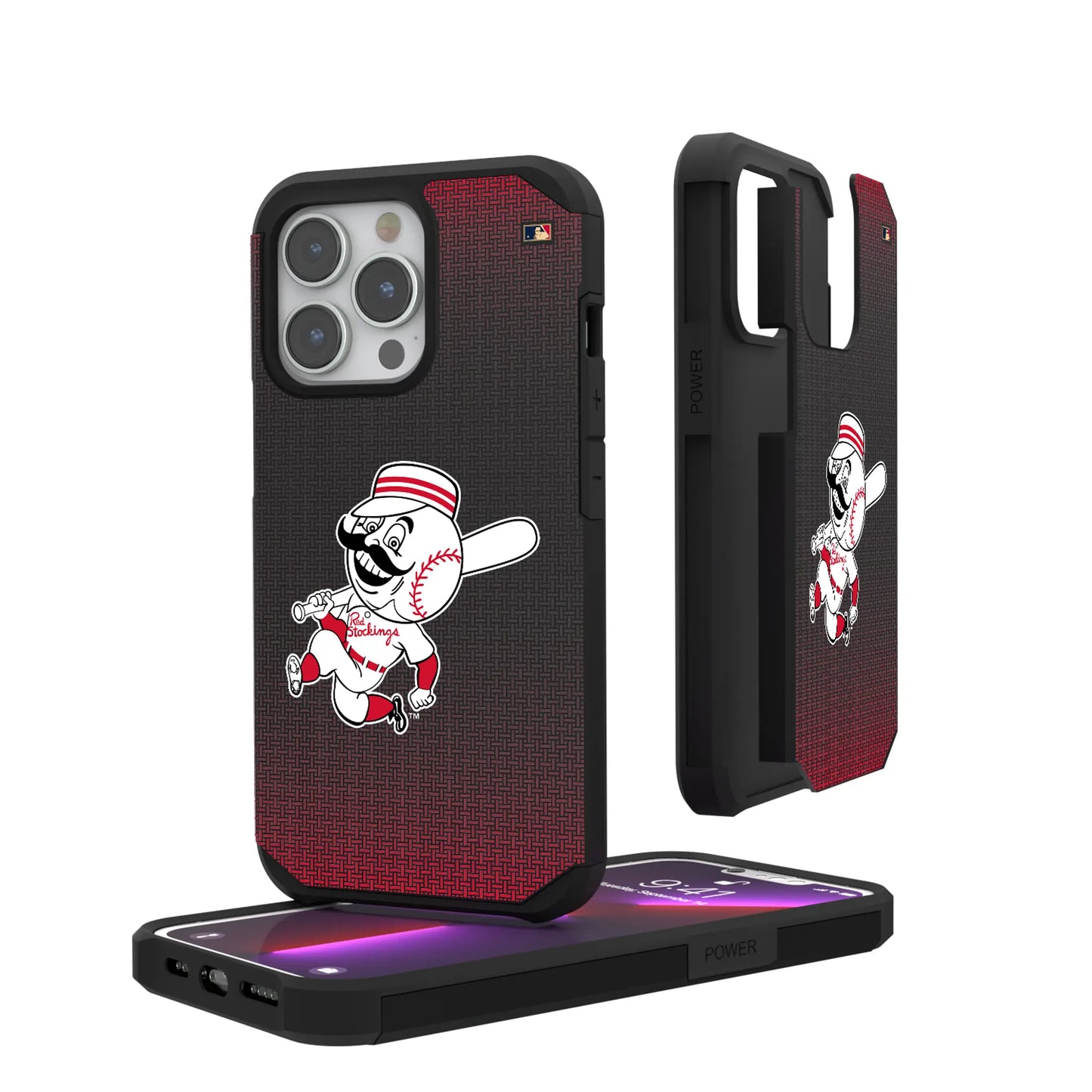 Cincinnati Reds 1953-1967 - Cooperstown Collection Linen Rugged Phone Case for Apple iPhone