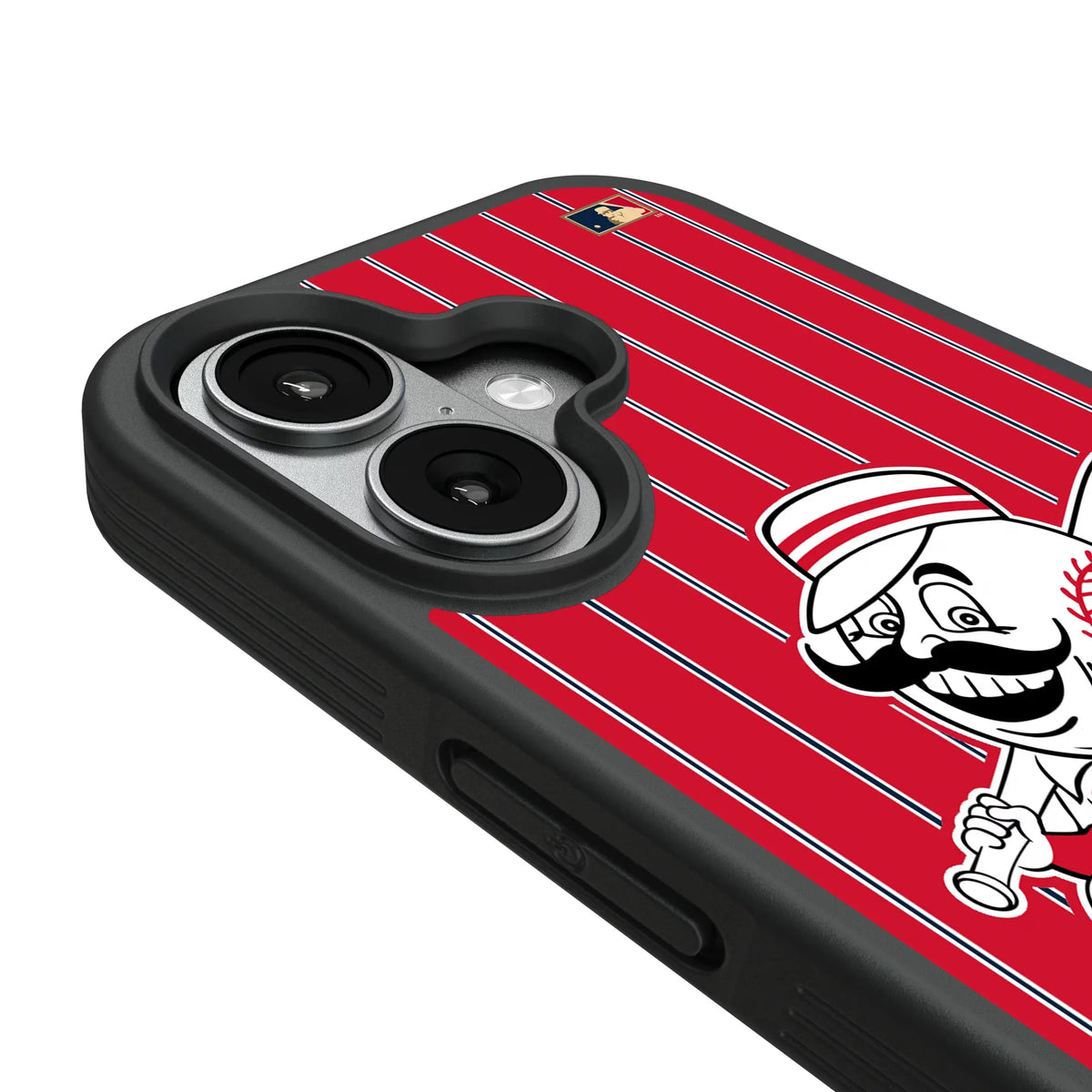 Cincinnati Reds 1953-1967 - Cooperstown Collection Pinstripe Bump Phone Case for Apple iPhone