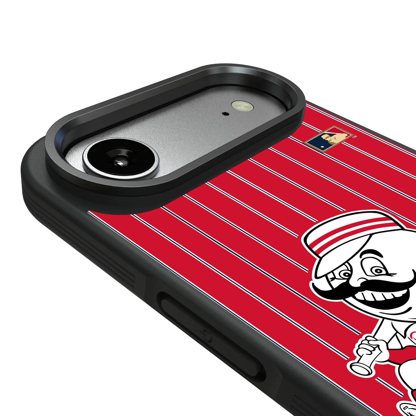 Cincinnati Reds 1953-1967 - Cooperstown Collection Pinstripe Bump Phone Case for Apple iPhone