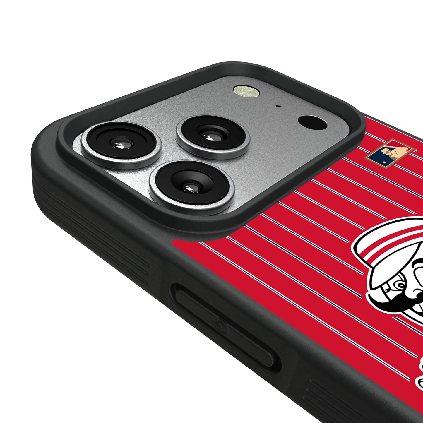 Cincinnati Reds 1953-1967 - Cooperstown Collection Pinstripe Bump Phone Case for Apple iPhone