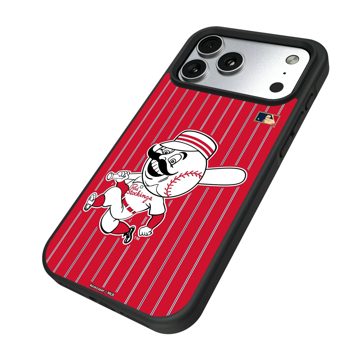 Cincinnati Reds 1953-1967 - Cooperstown Collection Pinstripe Bump Phone Case for Apple iPhone