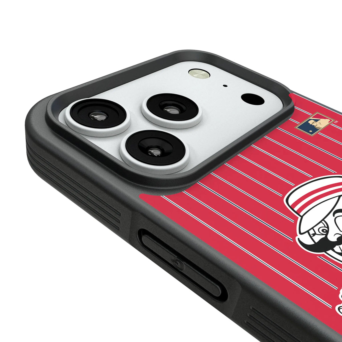 Cincinnati Reds 1953-1967 - Cooperstown Collection Pinstripe Bump Phone Case for Apple iPhone