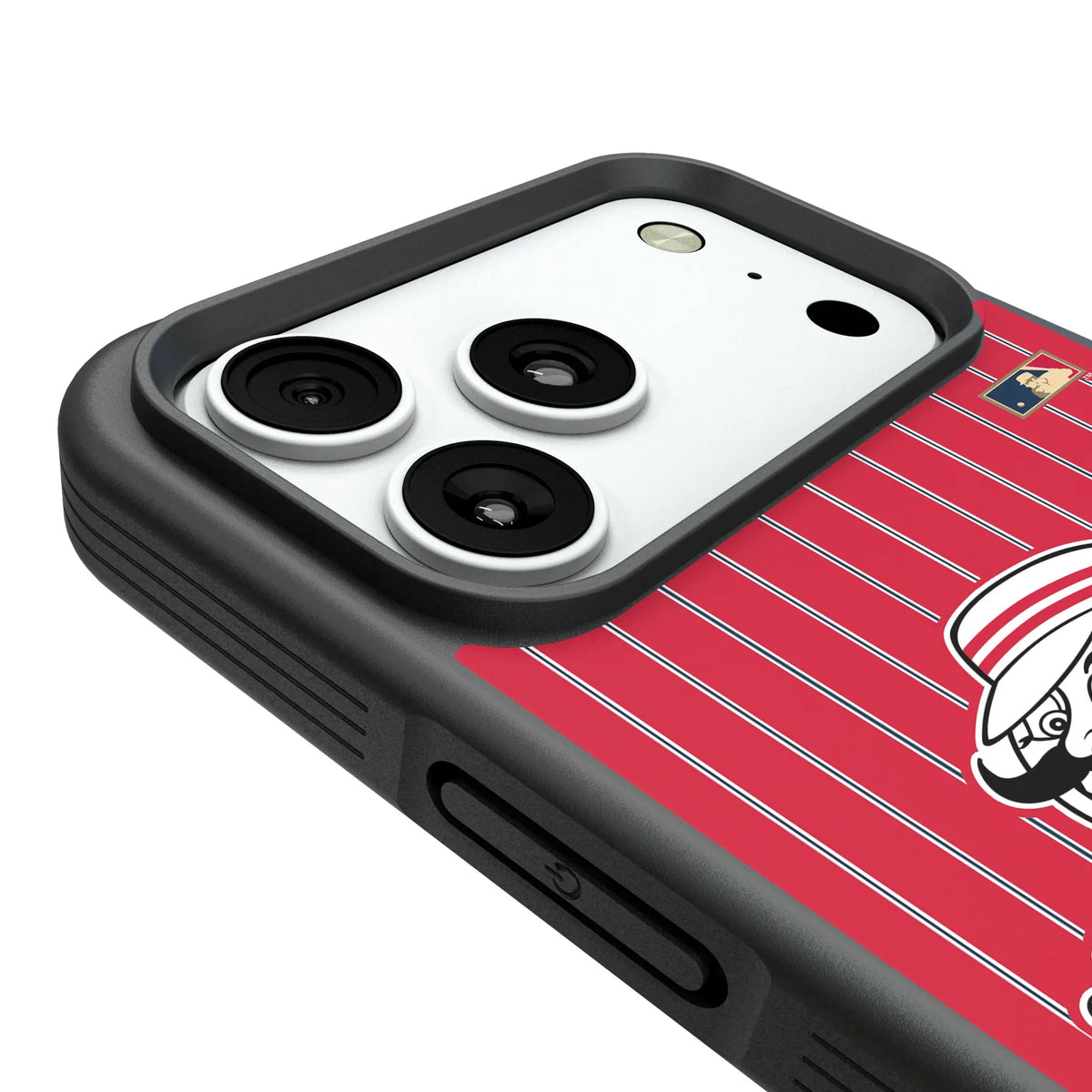 Cincinnati Reds 1953-1967 - Cooperstown Collection Pinstripe Bump Phone Case for Apple iPhone