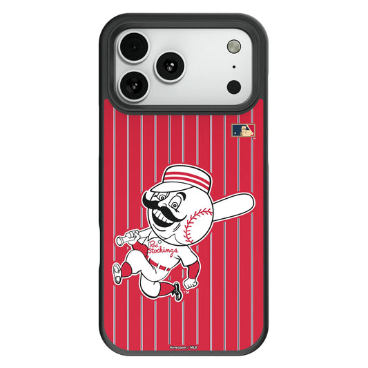 Cincinnati Reds 1953-1967 - Cooperstown Collection Pinstripe Bump Phone Case for Apple iPhone