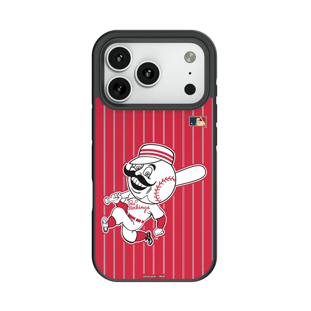 Cincinnati Reds 1953-1967 - Cooperstown Collection Pinstripe Bump Phone Case for Apple iPhone