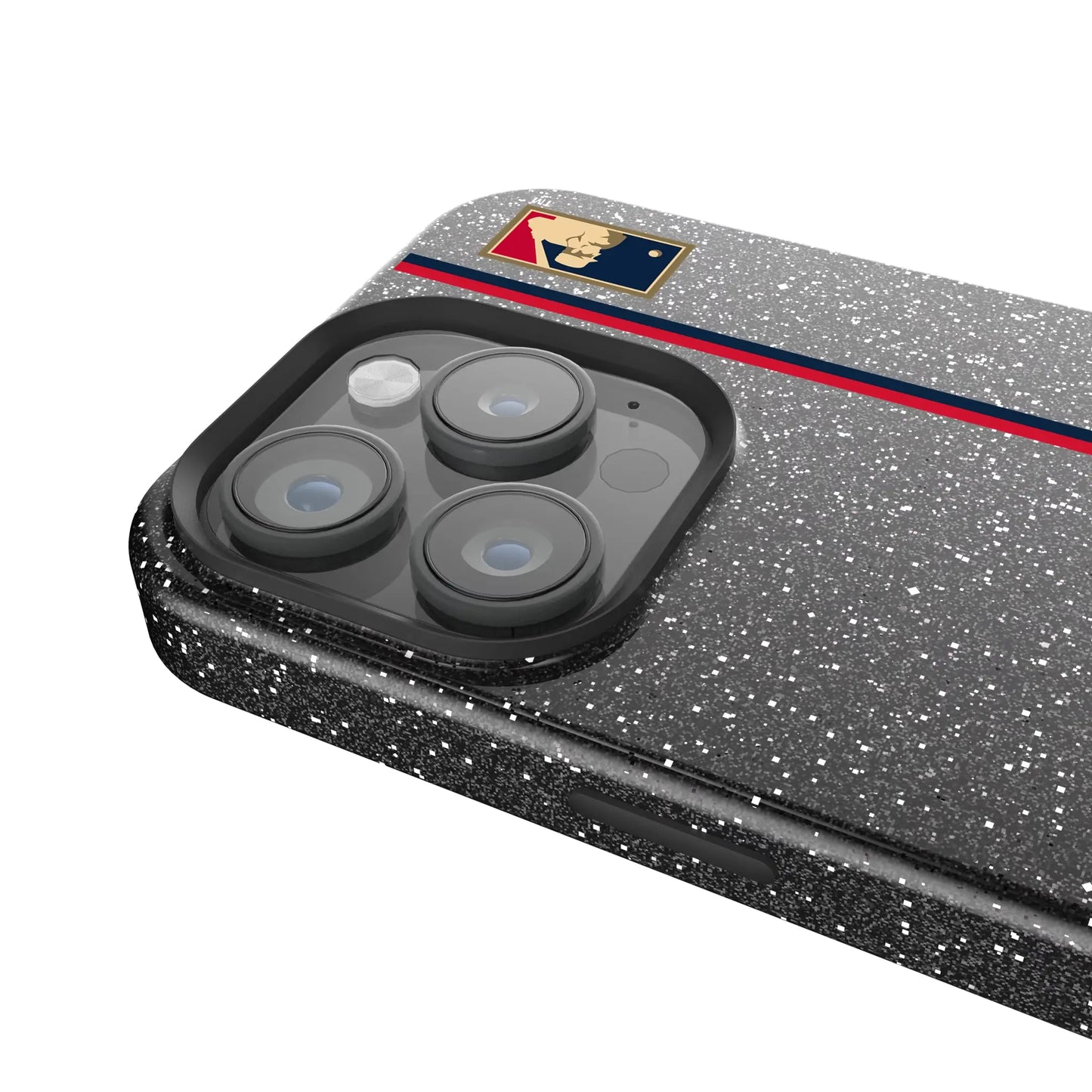 Cincinnati Reds 1953-1967 - Cooperstown Collection Sidebar Black Bling Phone Case for Apple iPhone