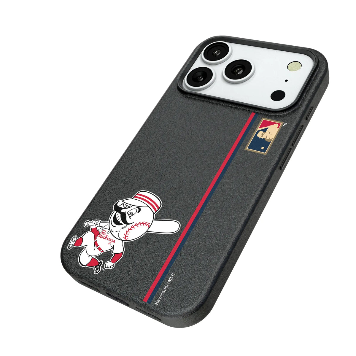 Cincinnati Reds 1953-1967 - Cooperstown Collection Sidebar MagSafe Compatible Phone Case for Apple iPhone