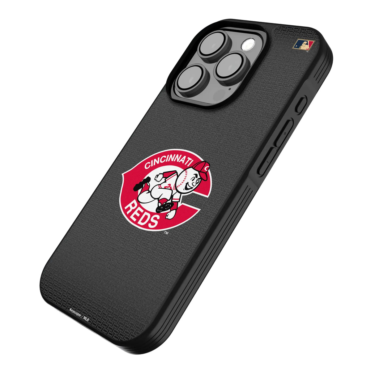 Cincinnati Reds 1974-1992 - Cooperstown Collection Linen Bump Phone Case for Apple iPhone