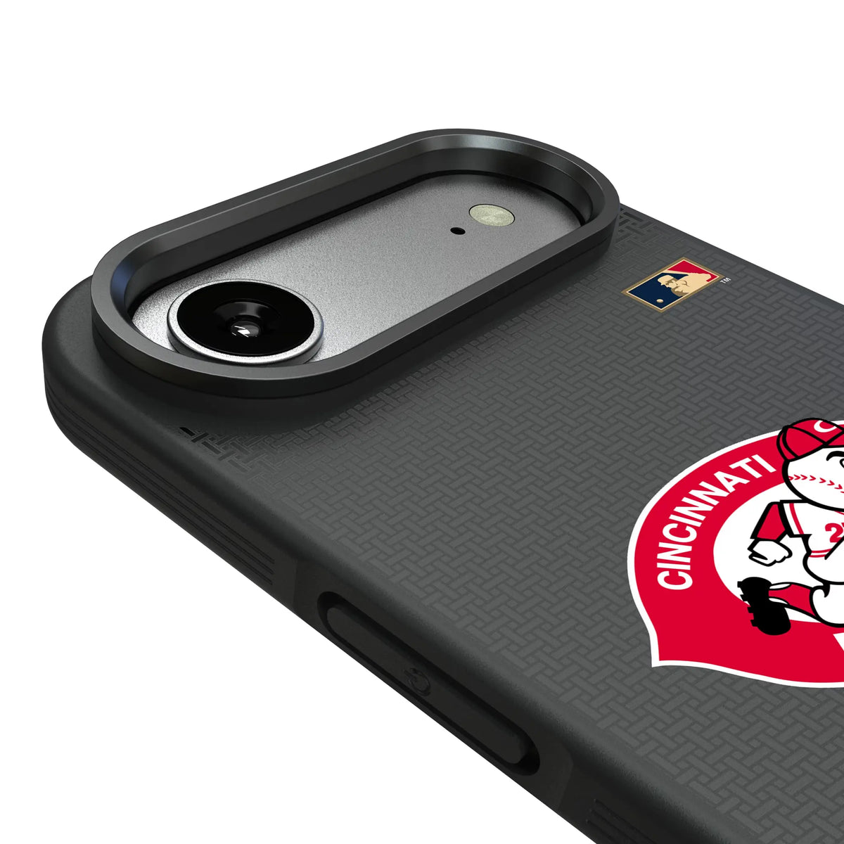 Cincinnati Reds 1974-1992 - Cooperstown Collection Linen Bump Phone Case for Apple iPhone