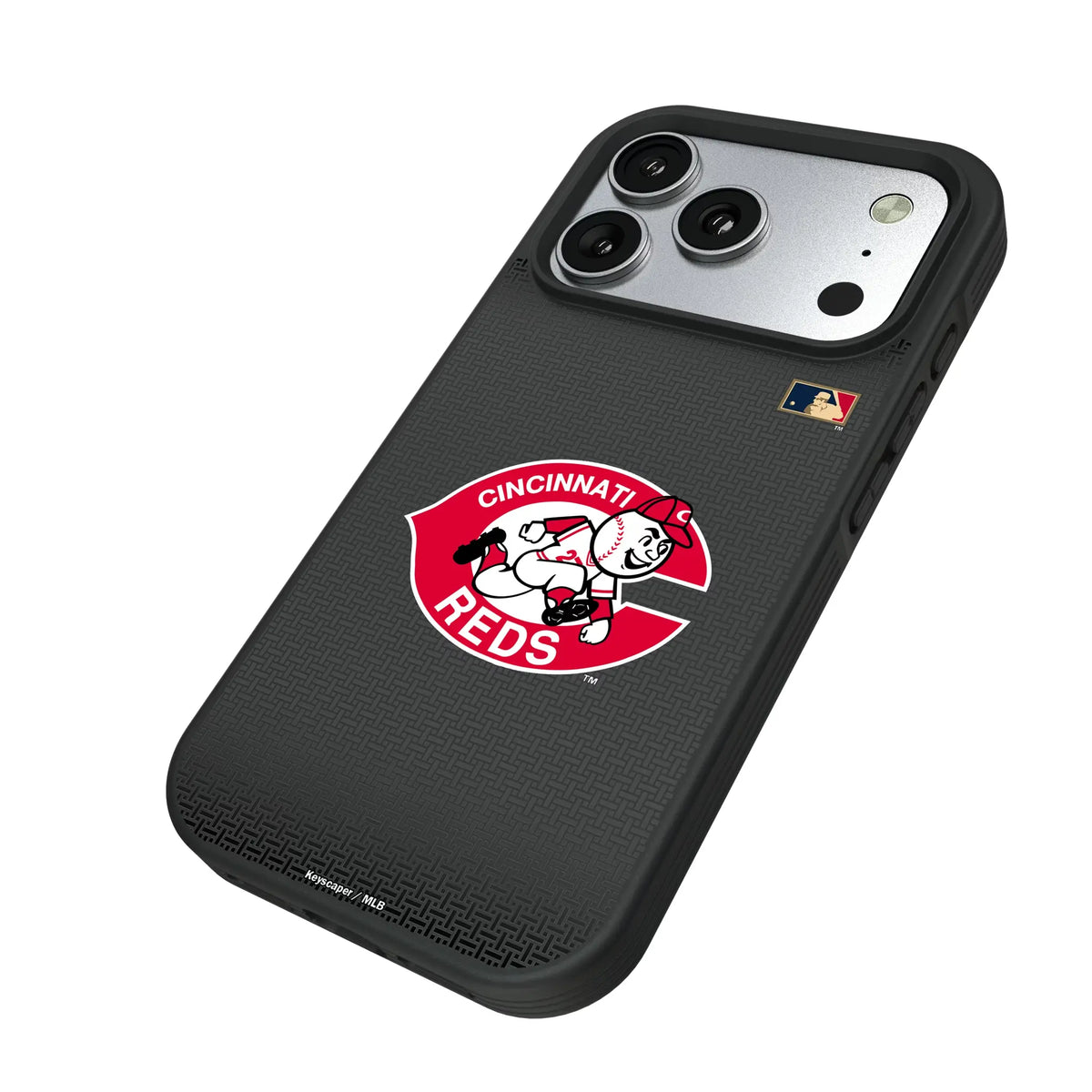 Cincinnati Reds 1974-1992 - Cooperstown Collection Linen Bump Phone Case for Apple iPhone