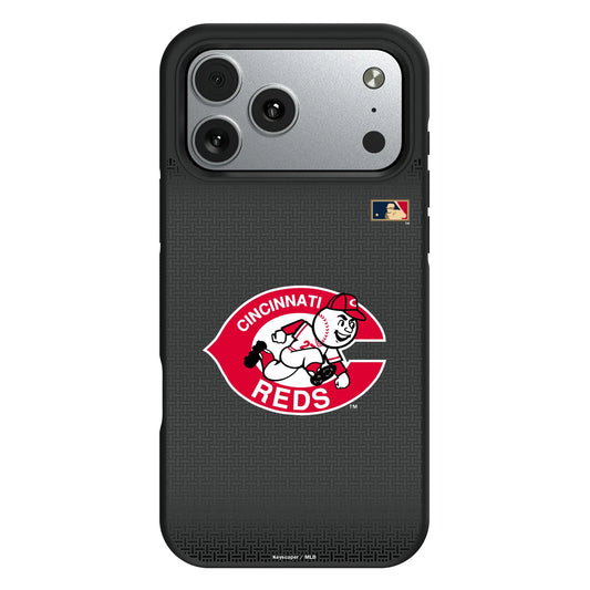 Cincinnati Reds 1974-1992 - Cooperstown Collection Linen Bump Phone Case for Apple iPhone