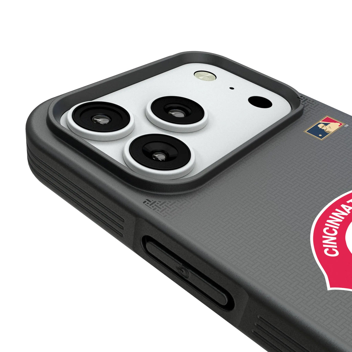 Cincinnati Reds 1974-1992 - Cooperstown Collection Linen Bump Phone Case for Apple iPhone