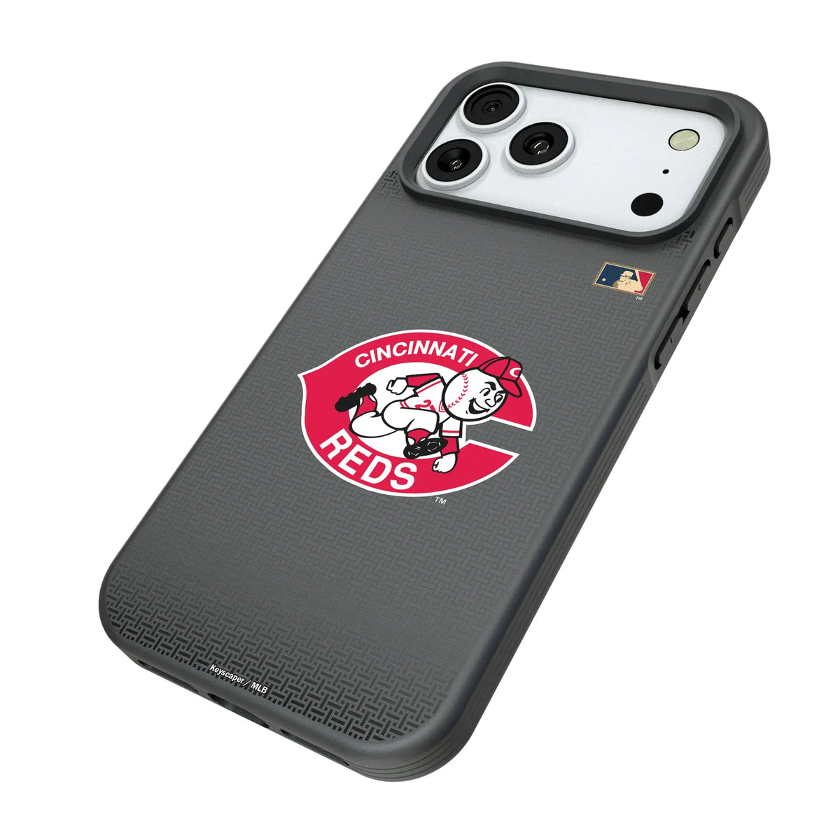 Cincinnati Reds 1974-1992 - Cooperstown Collection Linen Bump Phone Case for Apple iPhone