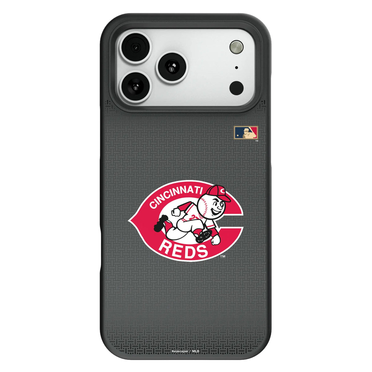 Cincinnati Reds 1974-1992 - Cooperstown Collection Linen Bump Phone Case for Apple iPhone
