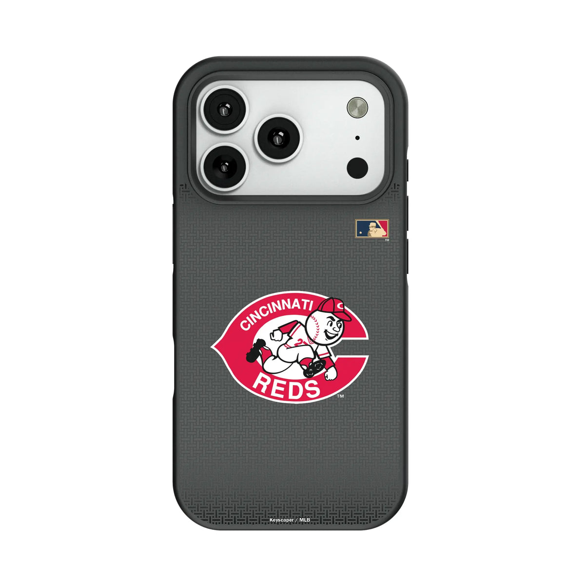 Cincinnati Reds 1974-1992 - Cooperstown Collection Linen Bump Phone Case for Apple iPhone