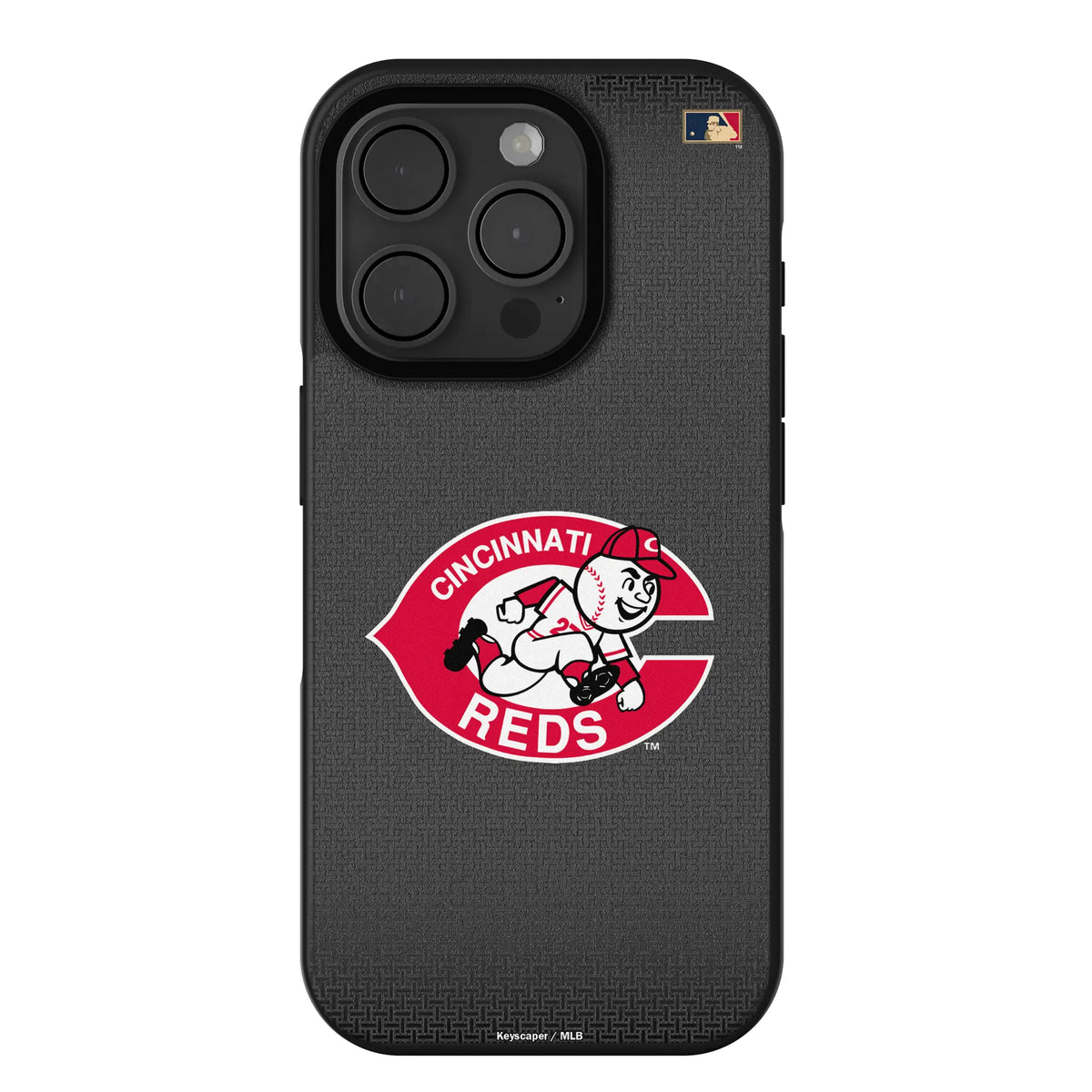Cincinnati Reds 1974-1992 - Cooperstown Collection Linen Bump Phone Case for Apple iPhone
