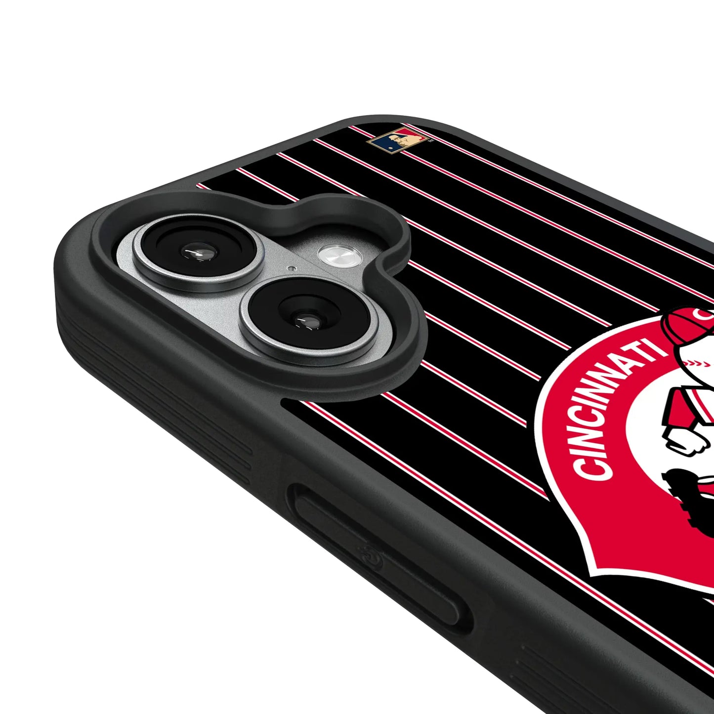 Cincinnati Reds 1974-1992 - Cooperstown Collection Pinstripe Bump Phone Case for Apple iPhone